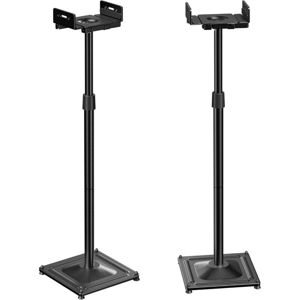 Universal Speaker Stands for Surround Sound -Height Adjustable Extend 33.3”to